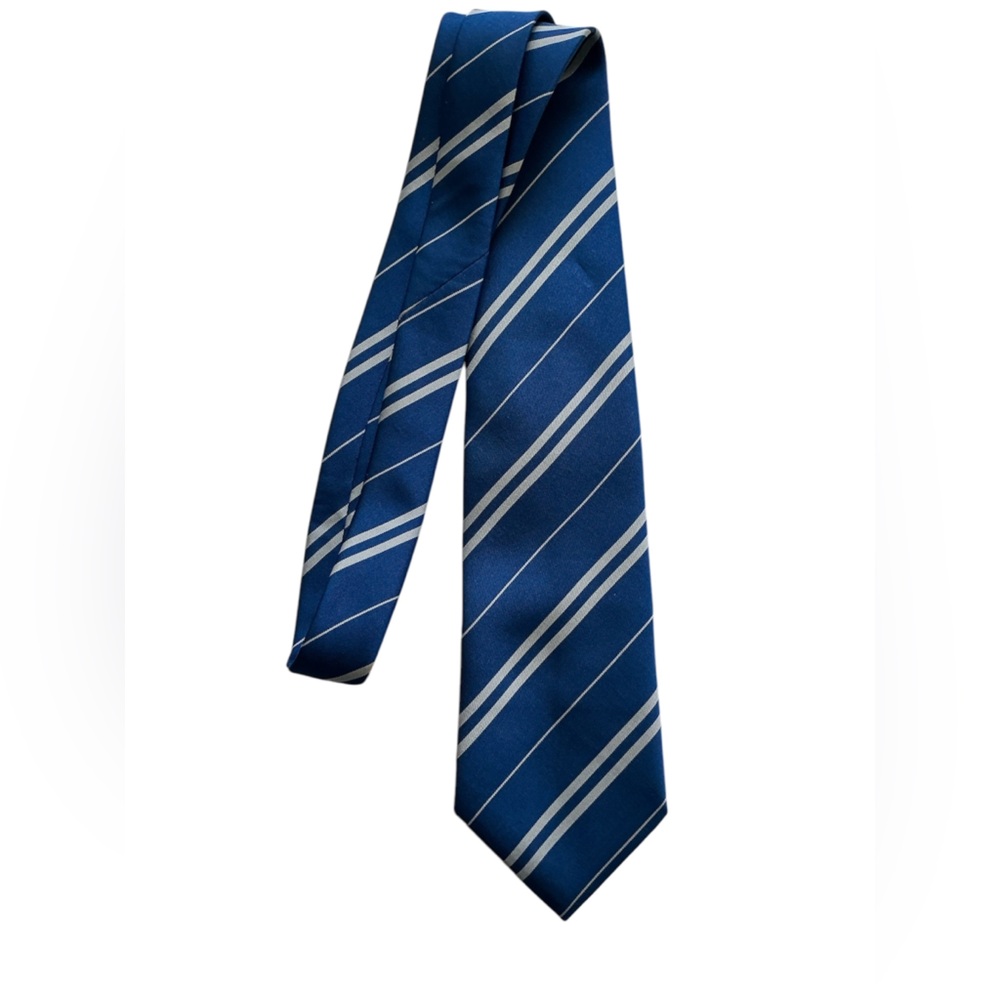 Harry Potter Authentic Ravenclaw Tie Blue & White striped Tie UK New